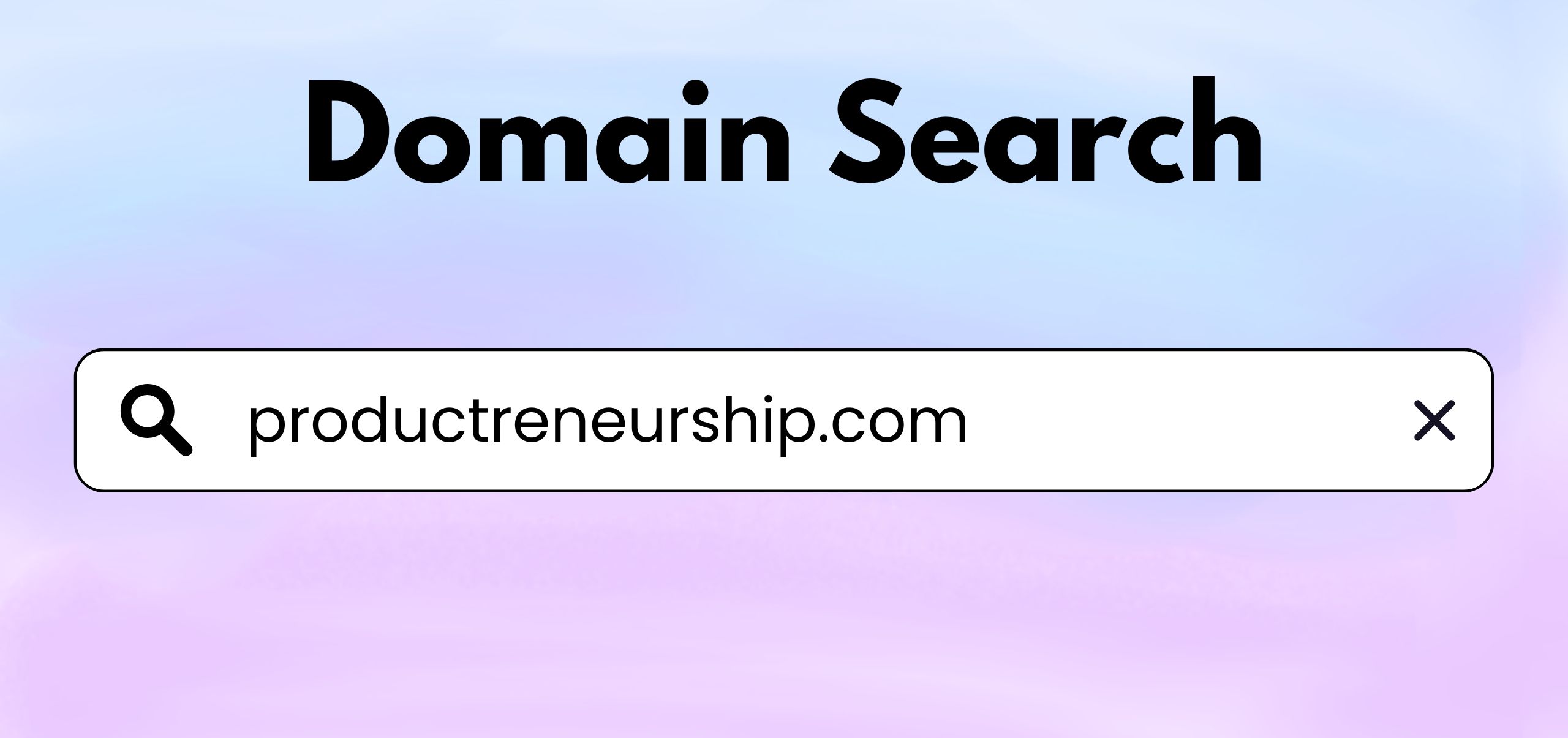 Searching for productreneurship.com domain availability