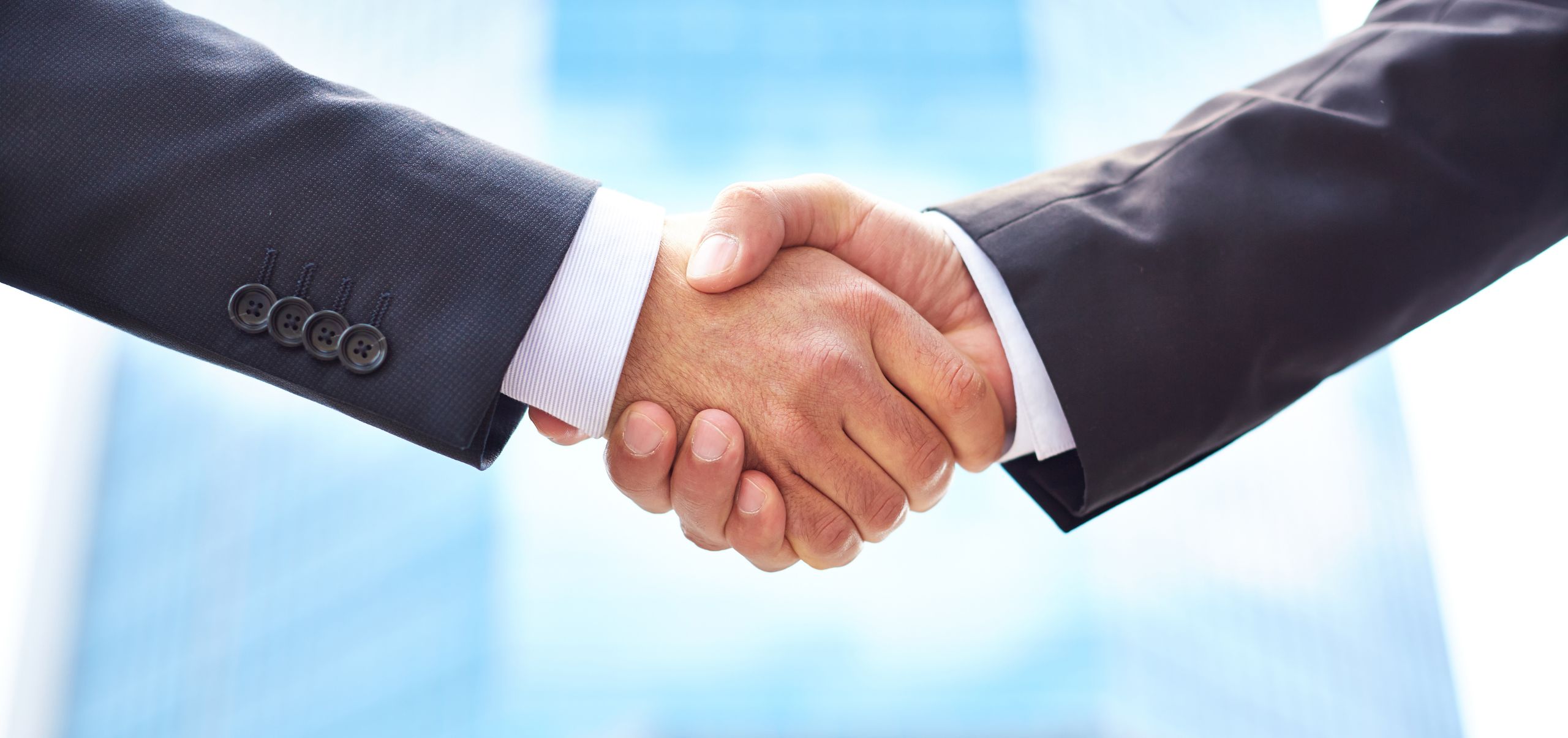 Two hands shaking, representing building strong business relationships through networking